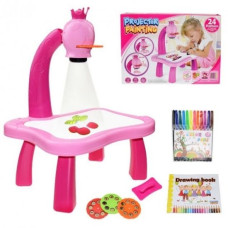 Детский стол проектор для рисования с подсветкой Розовый